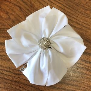 Eric Javits Derby Day magnolia hair/hat clip on